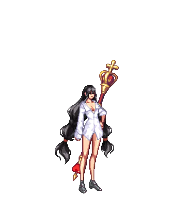 캐주얼룩 리본끈[A타입] 숭고한 발키리의 롱 피그테일 헤어[C타입] 진 아수라의 심안[A타입] 와이셔츠 Brave 언더웨어 팬츠 미드썸머 아라드 페디큐어[A타입] 각인[A타입] 허리 벨트와 장식 탈[A타입] 코스프레 그란디스 피부[B타입] 패스 카드 여왕의 지휘봉 룩