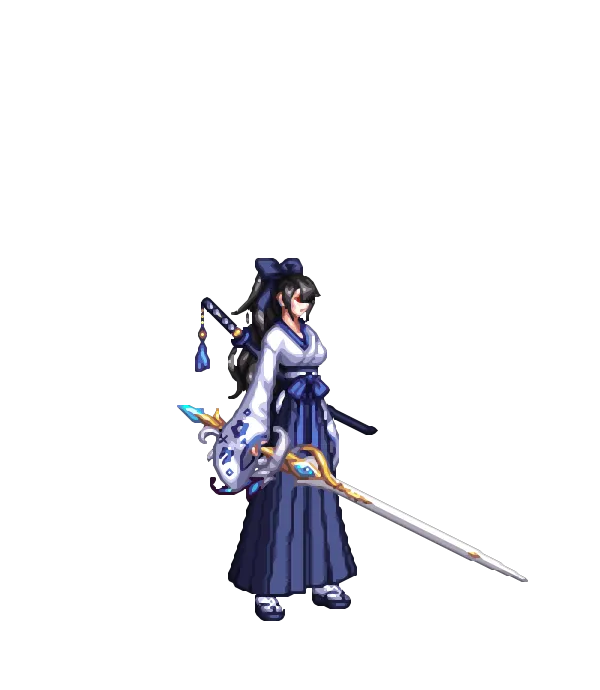 아시아 여행 일본 리본 머리장식[B타입] 묶음 웨이브 헤어[B타입] 귀걸이와 볼터치[B타입] 전통의상 상의[B타입] 전통 하카마[B타입] 조리[B타입] 도검[B타입] 리본장식 벨트[B타입] 순백의 서약 건강한 피부 푸른 나비의 레이피어 룩