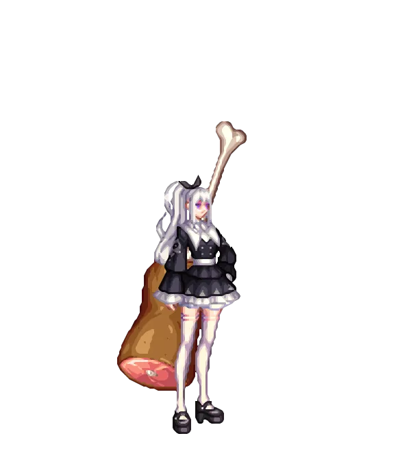 캐주얼룩 리본끈[A타입] 긴 포니테일[D타입] 고딕 스모키 메이크업[D타입] 로리타 코트[A타입] 캠퍼스 새내기 레이어드 프릴스커트[D타입] 에나멜 슈즈[A타입] 람의 리본 초커 타락한 마계의 다크나이트 테일 웨스트 수인족 영웅 여프리스트 피부[C타입] 거대 통구이 바비큐 토템 룩