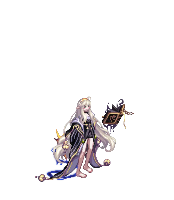 진 엘레멘탈마스터의 모티브 헤어밴드[골드] 롱 웨이브헤어[골드] 마린걸의 수줍은 눈망울 마도학자의 오버핏 줄무늬 코트[B타입] 초원의 영혼 에스닉 팬츠[C타입] 미드썸머 아라드 페디큐어[A타입] 소환사의 마법책[B타입] 아수라의 허리 벨트와 장식 탈[A타입] 차원 여행자의 잿빛 피부 [D타입] 포식의 욕망 룩