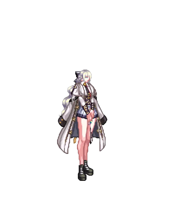 리본묶음[B타입] 마제스티 볼륨 반묶음웨이브[A타입] 차원 여행자의 렌즈와 이어링[C타입] 진 메카닉의 문양 장식 셔츠[A타입] 해군 제독의 흰색 하의[A타입] 캠퍼스 새내기 하이탑 운동화[A타입] 코트[A타입] 노리개 벨트[C타입] 런처의 순백의 피부[B타입] 하이퍼 플레어 룩