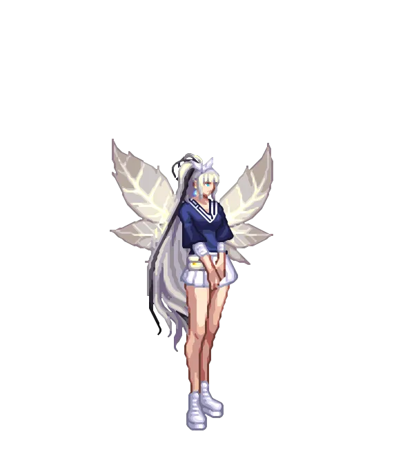 캠퍼스 새내기 매듭 머리띠[A타입] 철 정령의 용사 볼륨 포니테일[C타입] 아시아 여행 중국 태슬 귀걸이[B타입] 브이넥 스웨터[A타입] 테니스 치마[A타입] 하이탑 운동화[A타입] 알렉산드라의 나뭇잎 날개[B타입] 미니 클러치[A타입] 아라드 협객단의 뽀얀 피부[D타입] 데스윙 룩