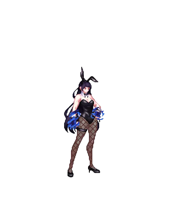 바니바니 아라드 헤어밴드[A타입] 뱅 헤어[A타입] 러블리 블러셔[A타입] 레오타드[A타입] 망사스타킹[A타입] 하이힐[A타입] 리본 초커[A타입] 바니테일[A타입] 왕실 기사단 순백의 피부[A타입] 룩