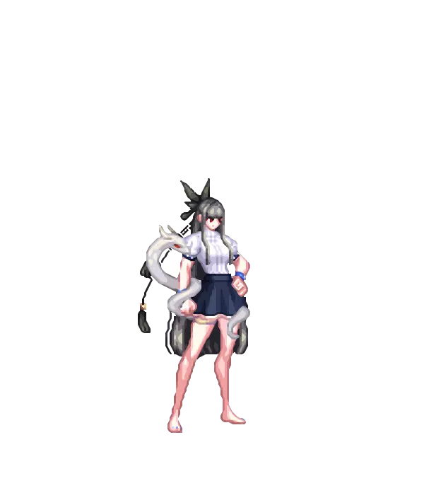 강인한 여NINJA의 붉은 나비리본 장식[B타입] 단아한 다크임페리얼 금발머리 붉은눈 칼바리의 퍼프 블라우스[B타입] 포레스트 엘프 모험가의 스커트[D타입] 워터밤 페스타 컬러 패디큐어[D타입] 바니바니 아라드 바니테일[A타입] 화이트 저지먼트 순백의 피부 츠바키의 무기 룩