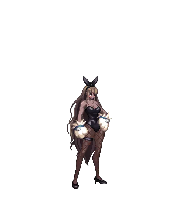 아라드 해변 리본[C타입] 레이스 롱웨이브 머리 물든 볼[A타입] 바니바니 레오타드[A타입] 망사스타킹[A타입] 하이힐[A타입] 코코아빛 피부 2025 패스 고양이 킹덤의 냥냥 펀치 룩