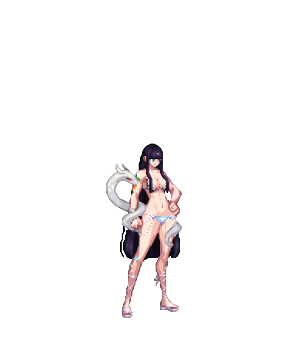츠바키의 모자[E타입] 단아한 다크임페리얼 금발머리 얼굴 아라드 해변 프릴 비키니[B타입] 머메이드 진주장식 하의[A타입] 끈 리본 샌들[A타입] 허리 투명 아바타 피부 무기 룩