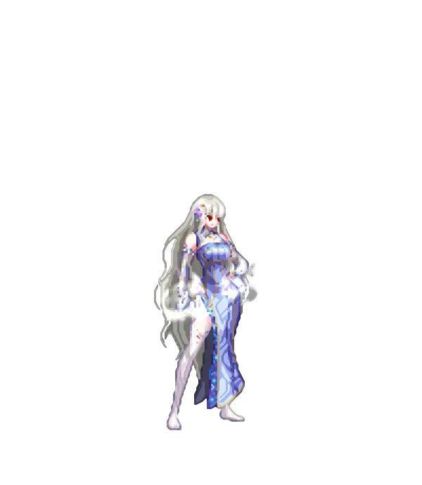진 넨마스터의 차분한 꽃 장식[블루] 모자