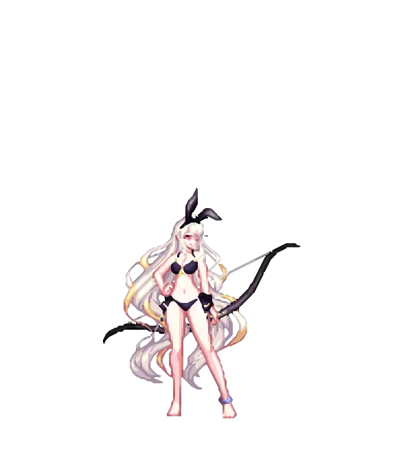 바니바니 아라드 바니이어 헤어밴드[A타입] 머메이드 투톤 웨이브 헤어[C타입] 워터밤 페스타 컬러렌즈와 귀걸이[C타입] 수영복 상의[C타입] 하의[C타입] 빅 사이즈 발찌[C타입] 토끼꼬리 장식[C타입] 순백의 피부[C타입] 버스트 애로우[C타입] 룩