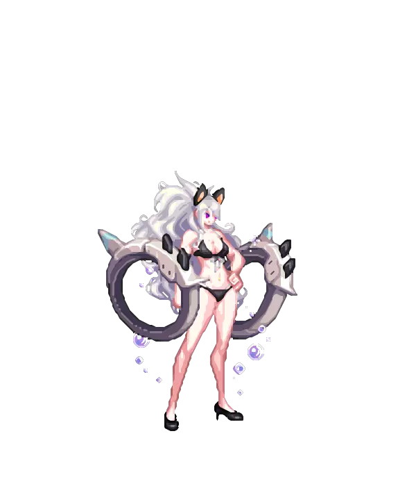 고양이귀[D타입] 블러드 로즈 은빛 롱헤어 블루 인페르노 실버 이어링 해상구조대 비키니 상의[E타입] 하의[E타입] 바니바니 아라드 하이힐[A타입] 워터밤 페스타 버블 팝[A타입] 입술 타투[E타입] 순백의 피부[A타입] 2025 패스 차원 여행자의 에어링 건틀릿 룩