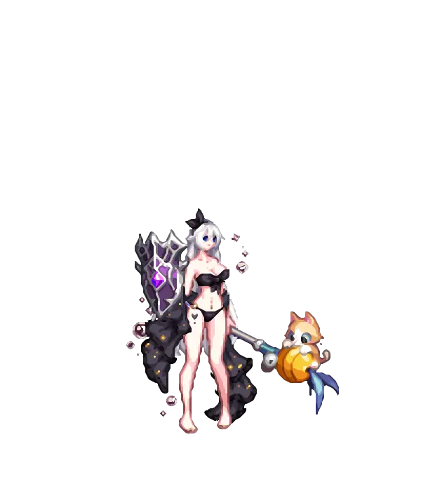 워터밤 페스타 리본 헤어밴드[A타입] 바니바니 아라드 내추럴 스트레이트[A타입] 메이크업[A타입] 시스루 숄 비키니 상의[A타입] 하트 스티커 하의[A타입] 페디큐어[A타입] 샤이닝 버블[A타입] 배꼽 피어싱[A타입] 순백의 피부[A타입] 2025 패스 고양이 킹덤의 냥냥 몽둥이 룩
