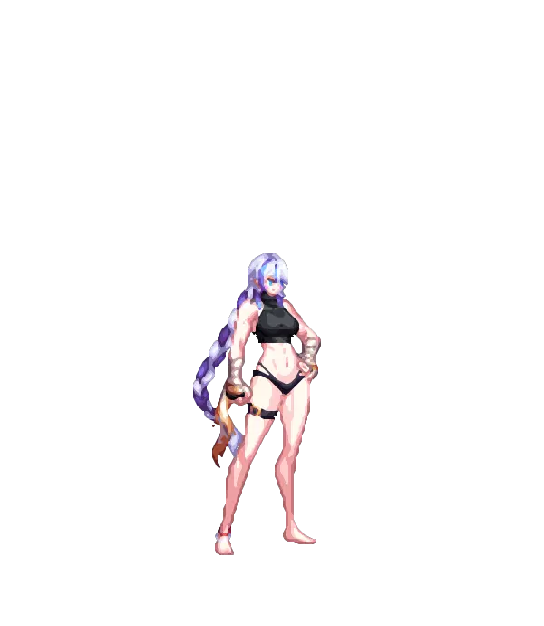 차원 여행자의 땋은 긴머리[B타입] 왕실 기사의 블루 칼라렌즈[D타입] 마리의 상의[D타입] 와일드럭셔리 가터팬츠[A타입] 썸머페스티벌 투톤 앵클릿[B타입] 진 스트라이커의 훈련 흔적[B타입] 머메이드 순백의 피부[A타입] 루미나리에 글러브 룩