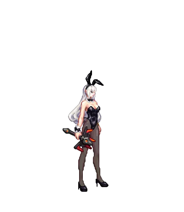 바니바니 아라드 토끼 헤어 밴드[A타입] 롤 헤어[A타입] 렌즈와 블러셔[A타입] 레오타드[A타입] 스타킹[A타입] 하이힐[A타입] 넥 칼라[A타입] 바니 테일[A타입] 건강한 피부 룩